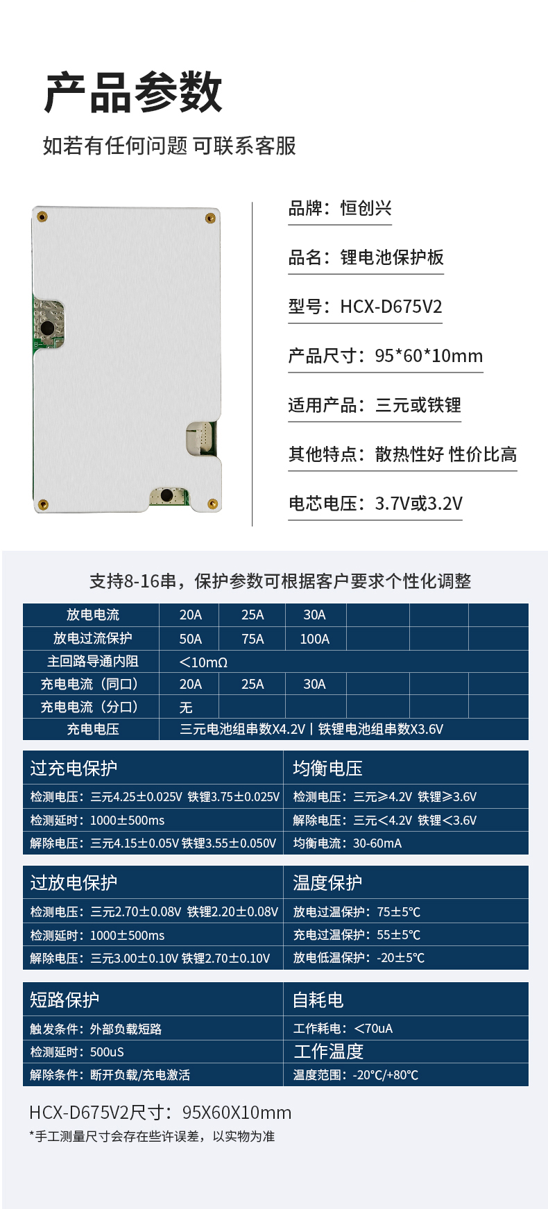 16串30A D675V2铁锂电池保护板(图3)