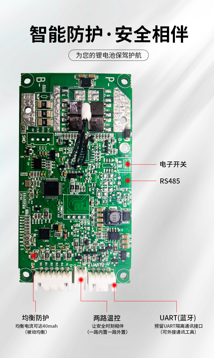 012 MOS bms软件通讯锂电池保护板(图1)